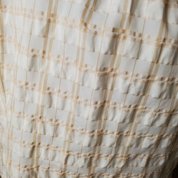 J. Crew Plaid Peasant Top Size 10 - Picture 5 of 10